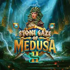 Stone Gaze of Medusa 2 online game logo by Stakelogic on slotmonkeyy.nl